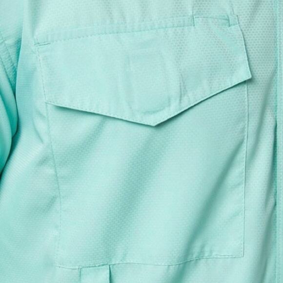 F&S Men's Small Green Short Sleeve Fishing Shirt - Picture 6 of 7